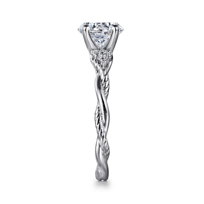 Catalina - 14K White Gold Round Diamond Engagement Ring