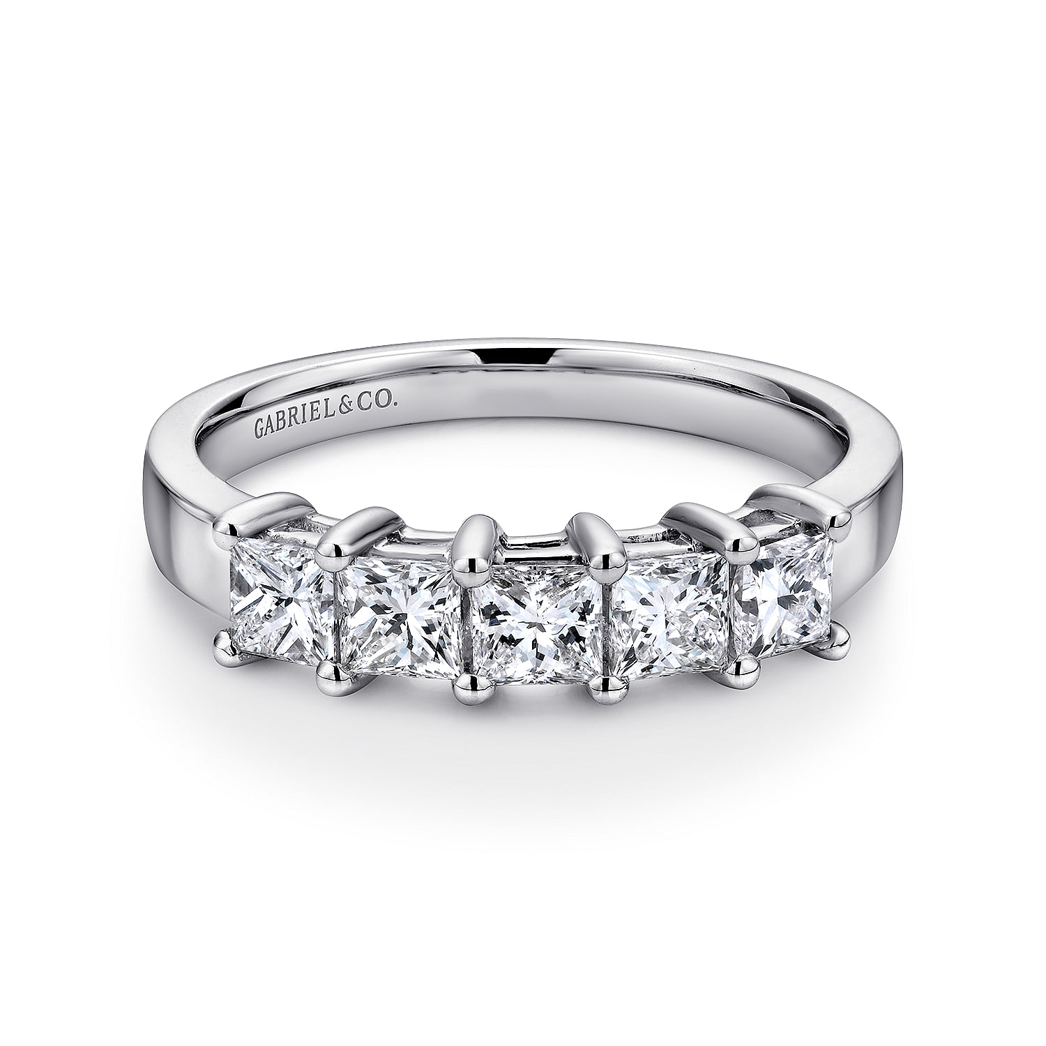 5 stone princess cut anniversary deals ring