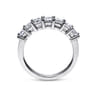 Fancy Wedding Ring in 14k White Gold with Princess Cut Natural Diamond at Gabriel & Co.
