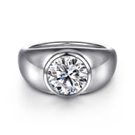 Caya - 14K White Gold Round Diamond Engagement Ring