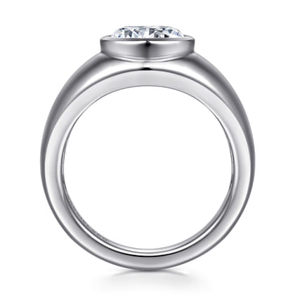 Caya - 14K White Gold Round Diamond Engagement Ring