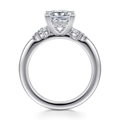 Caye - 14K White Gold Princess Cut Diamond Engagement Ring