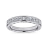 Straight Wedding Ring in 14k White Gold with Princess Cut Natural Diamond at Gabriel & Co.
