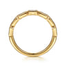 Fancy Wedding Ring in 14k Yellow Gold with Baguette Natural Diamond at Gabriel & Co.