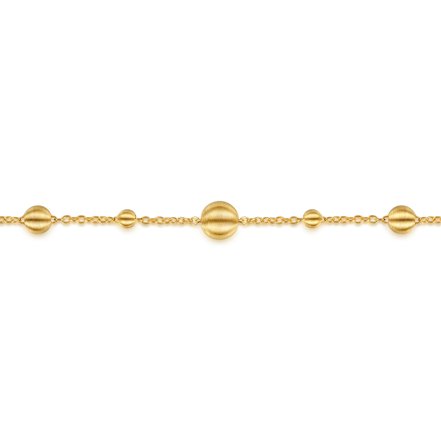 Chain Bracelet Station 14K Yellow Gold Bujukan - Shot 2
