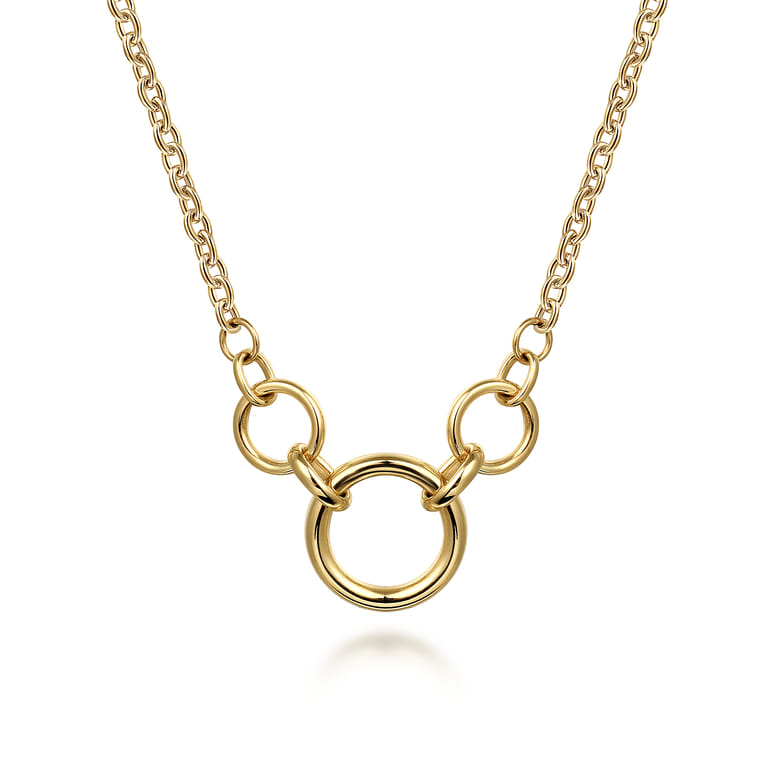 Chain Necklace 14K Yellow Gold Link - Shot 1