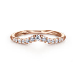 Chambery - 14K Rose Gold Diamond Anniversary Band