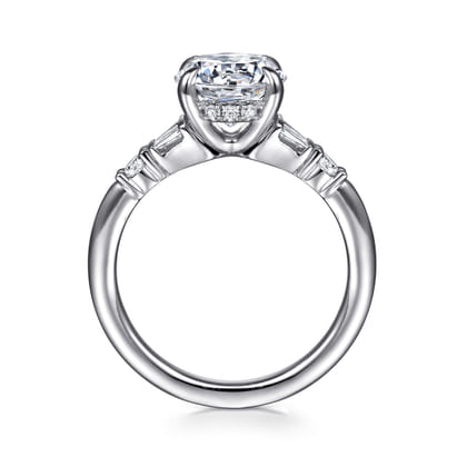 Chana - 14K White Gold Round Diamond Engagement Ring