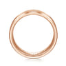 Charles - 14K Rose Gold 6mm - Men's Wedding Band in Satin Finish