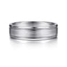 Charles - 14K White Gold 6mm - Men's Wedding Band in Satin Finish