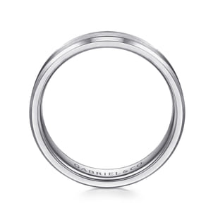 Charles - 14K White Gold 6mm - Men's Wedding Band in Satin Finish