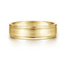 Charles - 14K Yellow Gold 6mm - Men's Wedding Band in Satin Finish