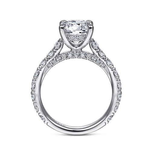 Charleston - 18K White Gold Round Diamond Engagement Ring - 1.43 ct - Shot 2