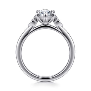 Charli - 14K White Gold Marquise Shape Three Stone Diamond Engagement Ring