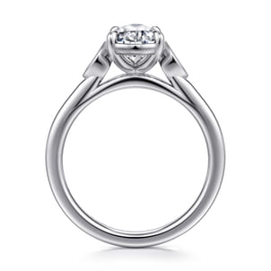 Charli - 14K White Gold Pear Shape Three Stone Diamond Engagement Ring