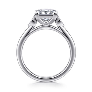 Charli - 14K White Gold Princess Cut Three Stone Diamond Engagement Ring