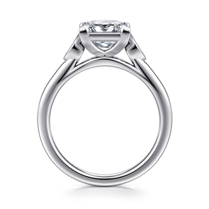Charli - 14K White Gold Princess Cut Three Stone Diamond Engagement Ring