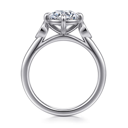 Charli - 14K White Gold Round Three Stone Diamond Engagement Ring