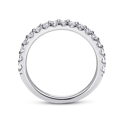 Ciada - 14K White Gold Shared Prong Diamond Wedding Band