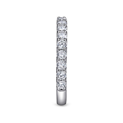 Ciada - 14K White Gold Shared Prong Diamond Wedding Band