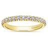 Straight Wedding Ring in 14k Yellow Gold with Round Natural Diamond at Gabriel & Co.