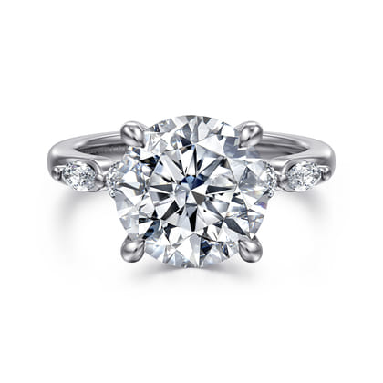 Cian - 14K Yellow Gold Round Five Stone Diamond Engagement Ring