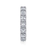 Eternity Band Wedding Ring in 14k White Gold with Radiant Cut Natural Diamond at Gabriel & Co.