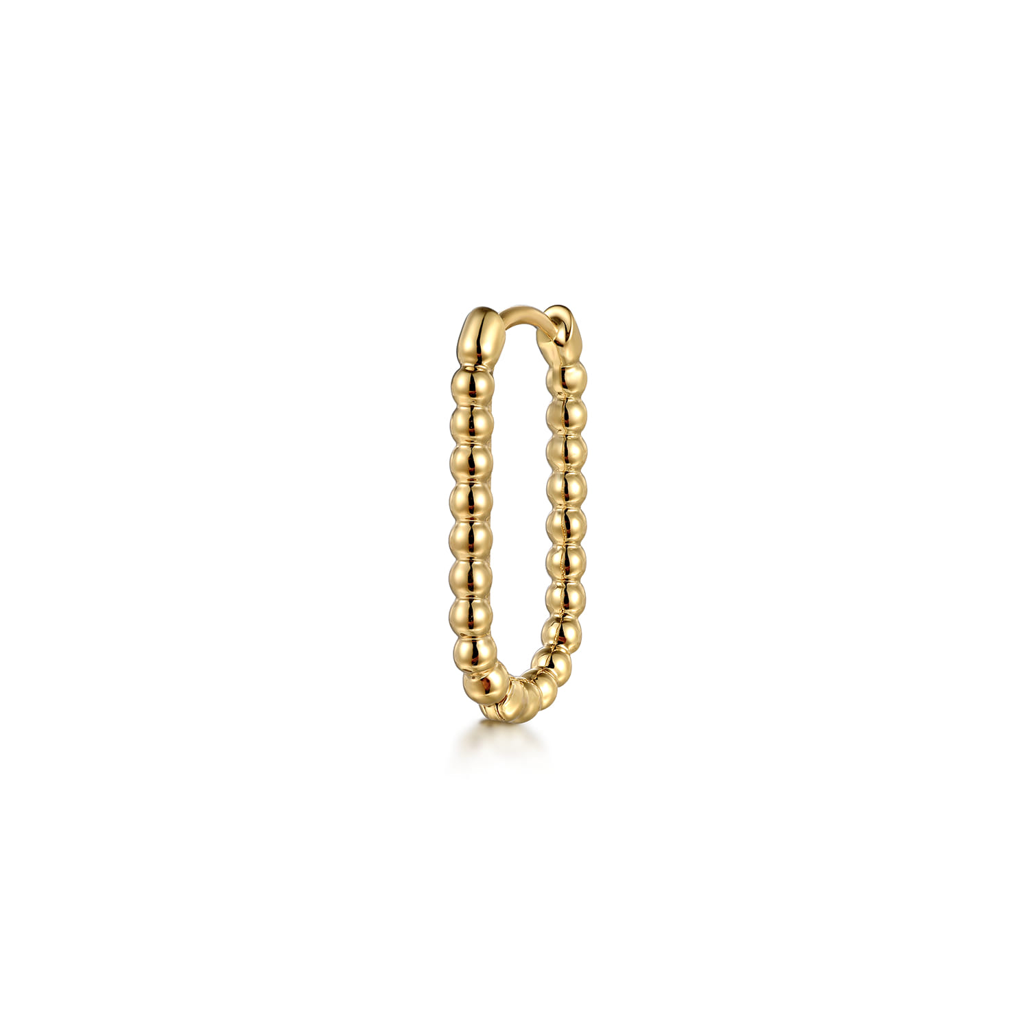 Classic Hoop Earrings 14K Yellow Gold 20mm Bujukan - Shot 3