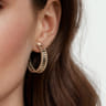 Classic Hoop Earrings 14K Yellow Gold 30mm Bujukan