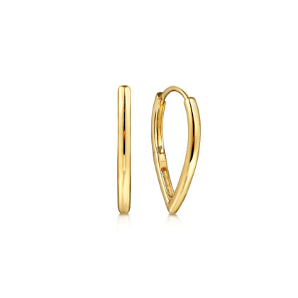 Classic Hoop Earrings 14K Yellow Gold