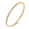 Closed Bangle Bracelet 14K Yellow Gold Diamond 0.75ct - 0.75 ct
