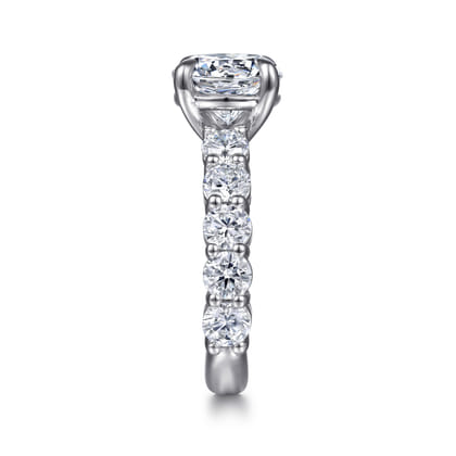 Clove - 14K White Gold Round Diamond Engagement Ring