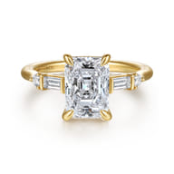 Cody - 14K Yellow Gold Radiant Cut Diamond Engagement Ring