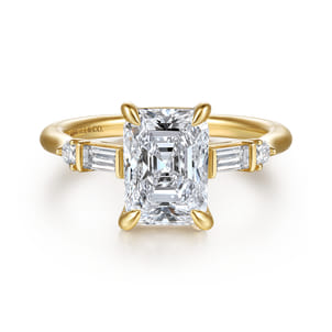 Cody - 14K Yellow Gold Radiant Cut Diamond Engagement Ring