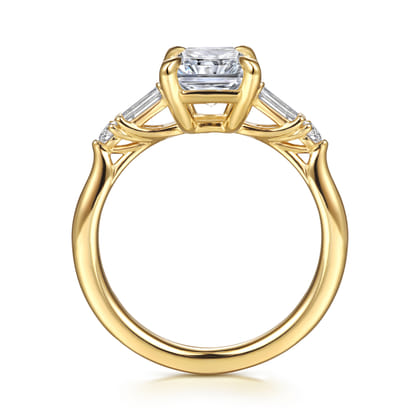 Cody - 14K Yellow Gold Radiant Cut Five Stone Diamond Engagement Ring