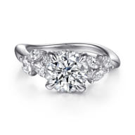 Collette - 14K White Gold Diamond Engagement Ring