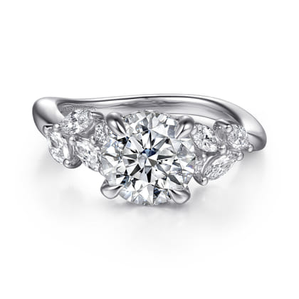 Collette - 14K White Gold Diamond Engagement Ring