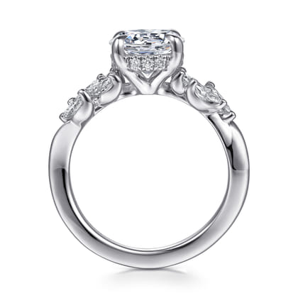 Collette - 14K White Gold Diamond Engagement Ring
