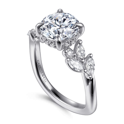 Collette - 14K White Gold Diamond Engagement Ring