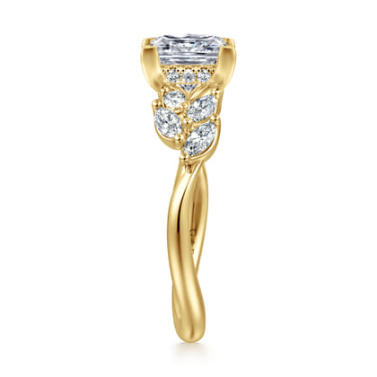 Collette - 14K Yellow Gold Princess Cut Diamond Engagement Ring