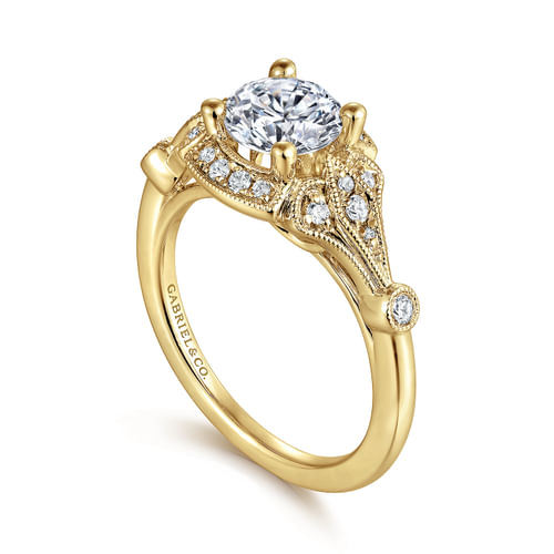 Columbus 14k Yellow Gold 1 Carat Round Halo Natural Diamond