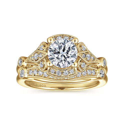 Columbus 14k Yellow Gold 1 Carat Round Halo Natural Diamond