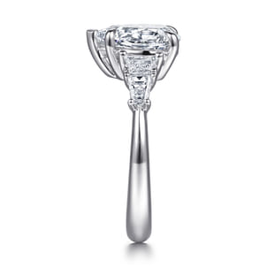 Compassion - 14K White Gold Pear Shape Diamond Engagement Ring