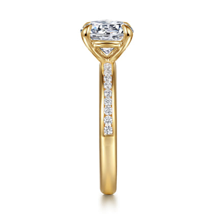 Coralie - 14K Yellow Gold Round Diamond Engagement Ring