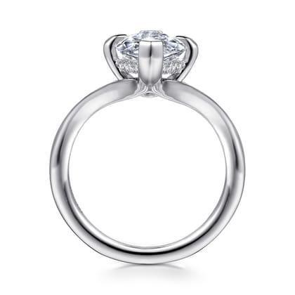 Cosmic - 14K White Gold Marquise Shape Diamond Engagement Ring