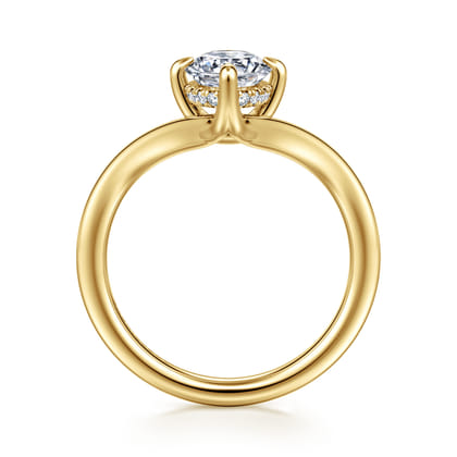 Cosmic - 14K Yellow Gold Oval Shape Diamond Engagement Ring