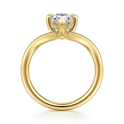 Cosmic - 14K Yellow Gold Pear Shape Diamond Engagement Ring
