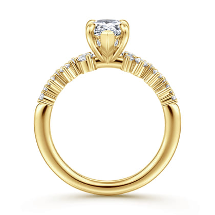 Cove - 14K Yellow Gold Pear Shape Diamond Engagement Ring