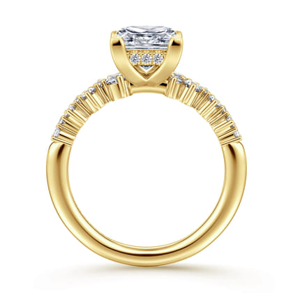 Cove - 14K Yellow Gold Princess Cut Diamond Engagement Ring