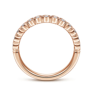 Crete - 14K Rose Gold Diamond Anniversary Band